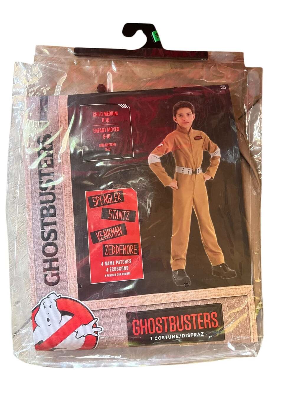 Ghostbusters Classic Child Jumpsuit Costume with 4 Interchangeable Name Patches